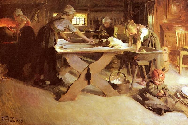 Anders Zorn Bread Baking oil painting picture